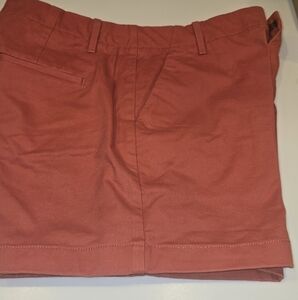 Banana Republic Women's 1 Red & 1 Pale Pink Flat Front Shorts